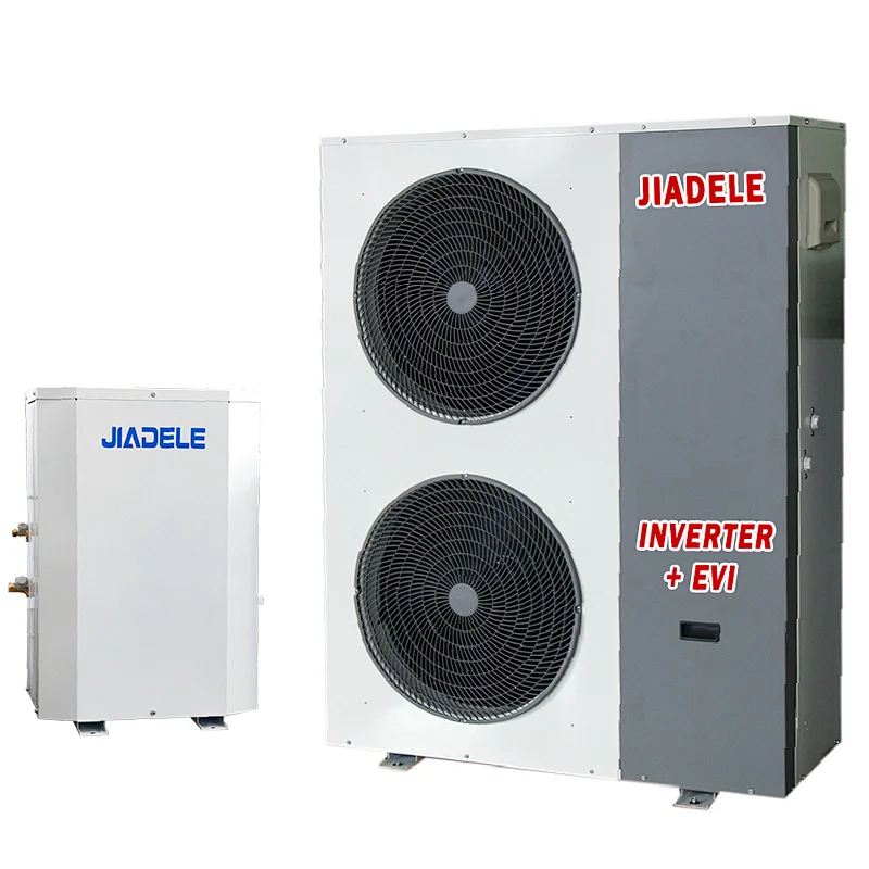 JIADELE Factory DC inverter Air Source Heat Pump Water Heater With Heating & Cooling & DHW R32 3 in 1All in One Heat Pumps