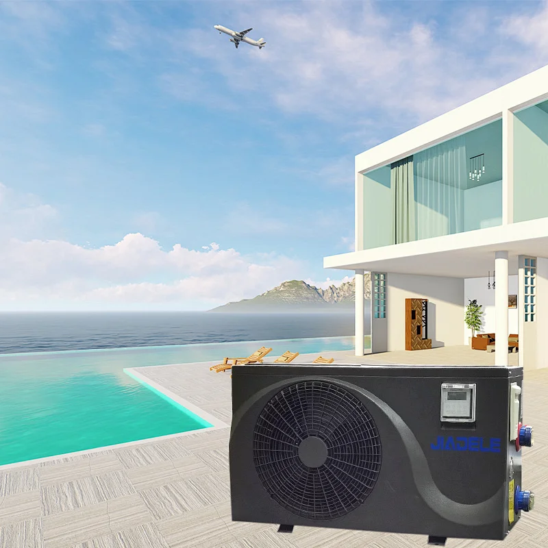 JIADELE inverter wifi smart swimming pool heater spa heating Carcasa negra piscina bomba de calor para el mercado europeo