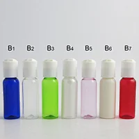 20ml PET Bottles with Disc Top Cap, 2/3 oz Plastic Dispensing Bottles for lotion/skin care water use