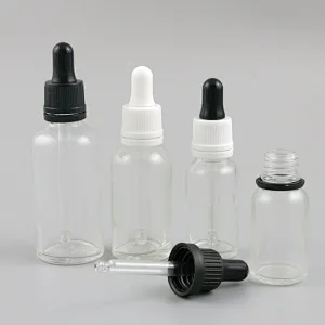 5ml 10ml 20ml 30ml 50ml 100ml  Clear Glass Dropper Essential Oil Bottle