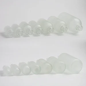 5ml 10ml 15ml 20ml 30ml 50ml 100ml Frost Refillable Glass Essential Oil Roller Bottle Roll On Perfume Beauty Bottles with Glass Ball