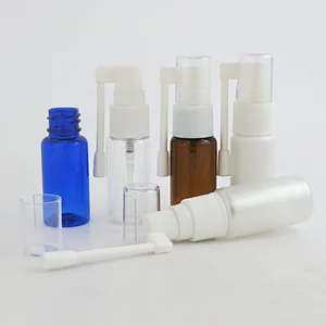 15ml clear blue amber white nasal oral spray bottle