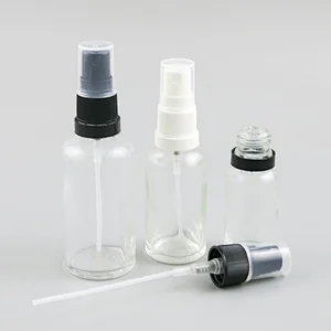 100ml 50ml 30ml 20ml 15ml 10ml 5ml Clear Glass Sprayer essential oil Bottle