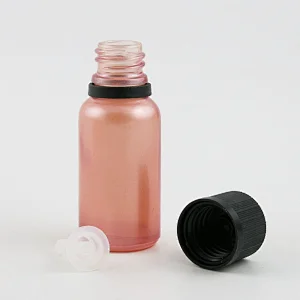 5ml 10ml 15ml 20ml 30m 50ml 100ml pink glass essential oil bottle with Tamper Evident Childproof Cap orifice reduce