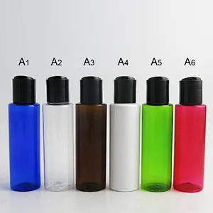 100ml PET Bottles with Disc Top Cap, Plastic Dispensing Bottles for lotion/skin care water use
