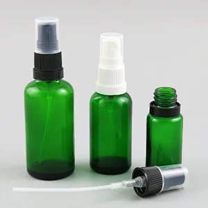 100ml 50ml 30ml 20ml 15ml 10ml 5ml green frost glass sprayer essential oil bottle