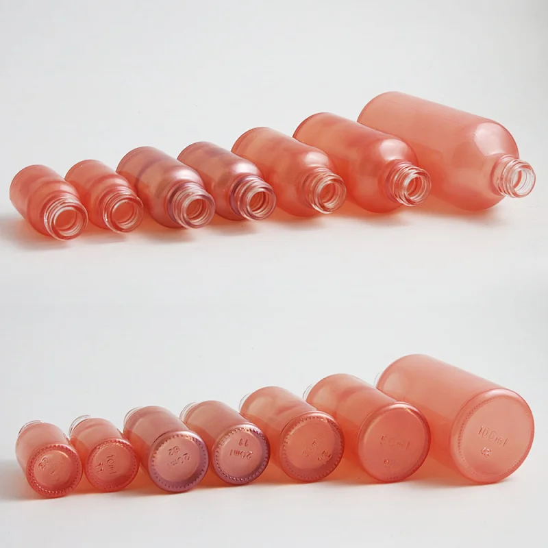 5ml 10ml 15ml 20ml 30ml 50ml 100ml travel pink glass spray bottles essential oil container with Fine mist sprayer