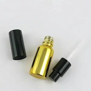 100ml 50ml 30ml 20ml 15ml 10ml 5ml dropper gold glass essential oil bottle