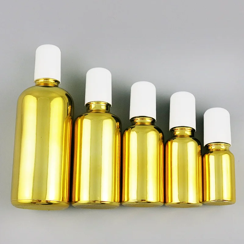 5ml 10ml 15ml 20ml 30ml 50ml 100ml gold refillable glass essential oil roller bottle roll on perfume beauty bottles with glass ball