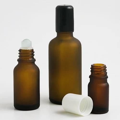 5ml 10ml 15ml 20ml 30ml 50ml 100ml amber refillable glass essential oil roller bottle roll on perfume beauty bottles with glass ball