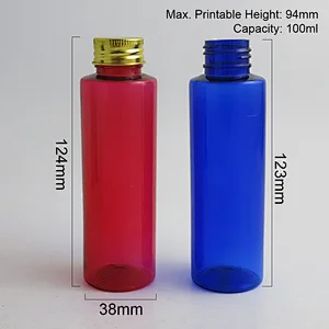 100ml PET Bottles with Screw Top Aluminum Cap & Orifice Reducer