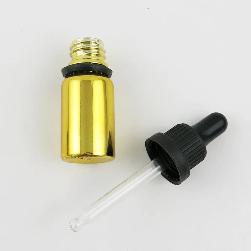 5ml 10ml 20ml 30ml 50ml 100ml gold glass dropper essential oil Bottle