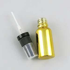 5ml 10ml 15ml 20ml 30ml 50ml 100ml travel gold glass spray bottles essential oil container with Fine mist sprayer