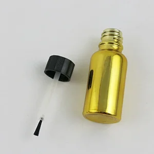 5ml,10ml,15ml,20ml,30ml,50ml,100ml gold Glass essential oil Bottle With Brush for Beauty Cosmetic Containers Bottle