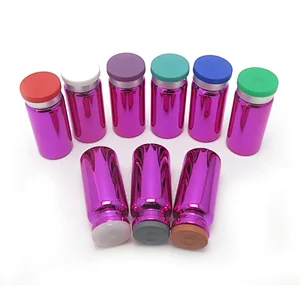 UV Purple color 10ML injection glass bottle, serum glass vial with flip off cap