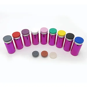 Empty Pharmaceutical UV Printing 10ml Colorful glass vial for injection steroids