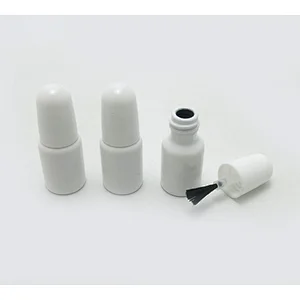 Wholesale3ml Small Glass Cosmetic Bottles Empty Nail Polish Bottles Plastic cap with brush refillable bottle