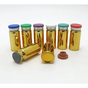 Empty Pharmaceutical UV Printing 10ml Colorful glass vial for injection steroids