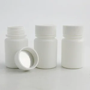 30ml White Plastic Empty Medicine Bottles capsule Pill Tablet Container Storage Container + Lid