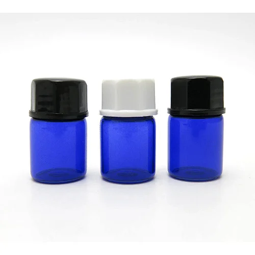 2ml Empty Clear Glass Cosmetic Packaging Bottles with Screw Top Cap Mini Essential Oil Perfume Container