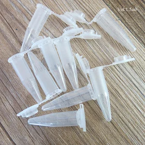 1.5ml Lab Clear Micro Plastic Centrifuge Test Tubes Vial Snap Cap Container Laboratory Supplies
