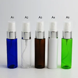 30ml Colorful empty dropper bottle Rubber dropper bottles Mini PET Vials Atomizer perfume cosmetic packaging bottle