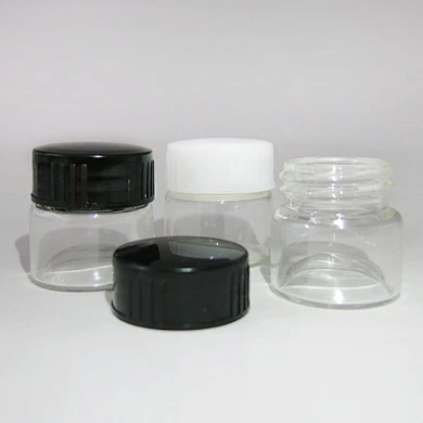 vial glass with cap