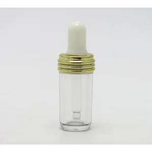 4ml Clear empty dropper bottle Rubber dropper bottles Mini PET Vials essential oil perfume cosmetic packaging bottle