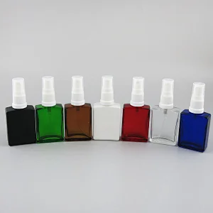 30ml Colorful Bottle Perfume Essential Oil Perfume Cosmetic Container With Black White Sprayer
