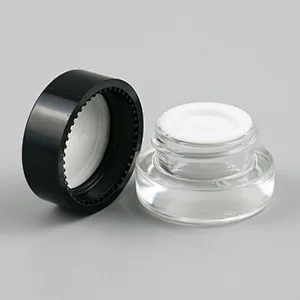 3ml Mini Glass Refillable Bottles Portable Cosmetics Jar Box Body Cream/Lotion Cosmetic Container Travel Use Supplies