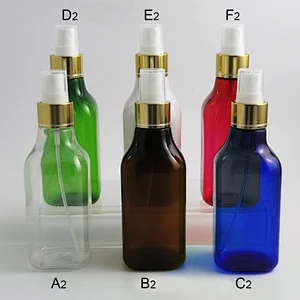 200ml Colorful PET Environmental Protection Plastic Refillable Bottles with Plastic Screw sprayer