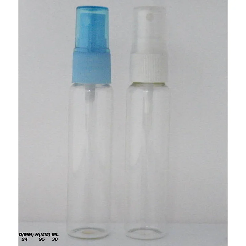 30ml Liquid Cosmetic Packaging Empty Pump/Emulsion/Spray Nozzle Bottle Perfume Tube With BLue&White Sprayer