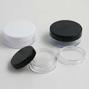 20g 30g Clear Empty Loose Powder Compact Jar With Sifter Grid Packing Container Powdery Cake Box Cosmetic Cream container
