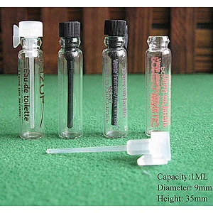 1.5ml Empty Refillable Mini Glass Perfume Small Sample Vials Perfume Bottle