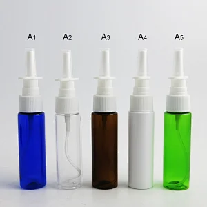 30ml Empty spray bottle Nasal Spray Pump medical bottles Mini PET Vials Atomizer perfume cosmetic packaging bottle
