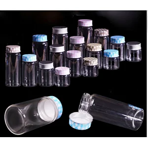 Colorful Metal Screw Cap Glass Bottles 50ml 80ml 100ml 150ml Empty Glass Sealed Jars Containers With Customizable logo