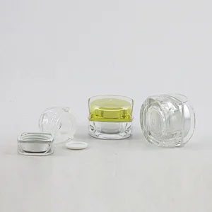 5g 10g Refillable Mini Clear Plastic Sample Bottle Sealing Up Pot Face Cream Container Portable Make Up Jar Small Box