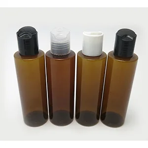 Blue/brown 150ml travel bottle cosmetic sample plastic bottles PET vial Small hotel containers with screw caps