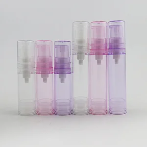 5ml 10ml Plastic Vacuum Bottle Pump Airless Portable Cosmetic Lotion Treatment Travel Empty Bottle Container
