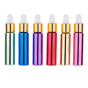 10ml Portable Empty Refillable UV Dropper Bottles for Essential Oil Perfume Cosmetic Container