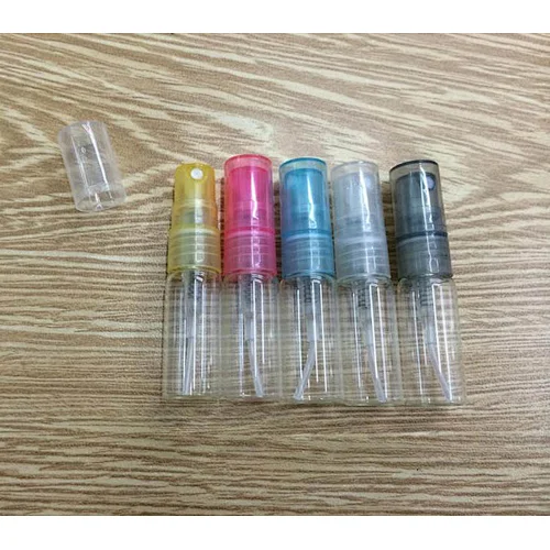 3ml Tiny Portable Refillable Essential Oil Atomizer Transparent Empty Spray Bottle Makeup Liquid Sprayer Tube With Customizable logo