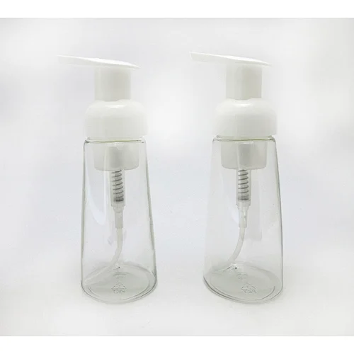 Clear 250ml foam bottle cosmetics packaging Body Cream/Lotion Cosmetic Container Travel Use foaming pump bottle With Customizable logo