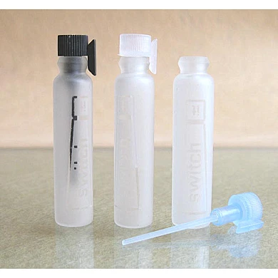 vials glass perfume bottle