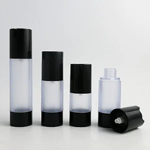 15ml 30ml 50ml Empty Plastic Airless Pump Bottle Facial Wash Cleanser Cream Liquid Soap Packaging Refillable Travel Cosmetic Containers