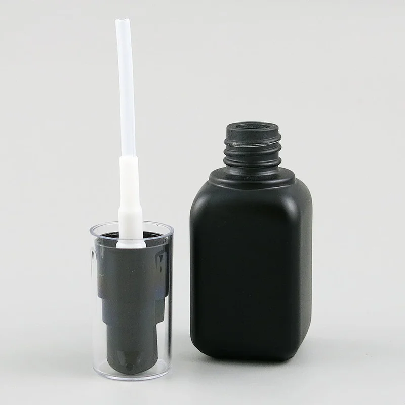 30ml Empty Refillable Clear Black Frosted White Glass Bottle With Black White Lotion Pump Liquid Container