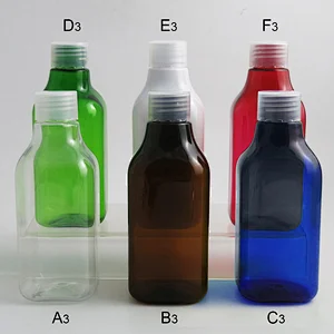 200ml Colorful PET Plastic Perfume Bottle with Plastic Lids 200CC Cosmetic Containers