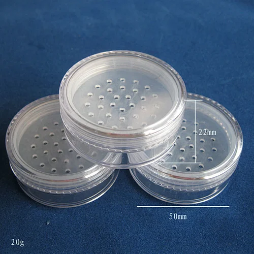 20g Cute Loose Powder Compacts Empty Loose Powder Compact Jar With Sifter Grid Packing Container Powdery Cake Box Cosmetic