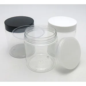 Wholesale High Quality Round Cream Jars, 250g Plastic Containers for Cosmetics, Cosmetic Sample Bottles
