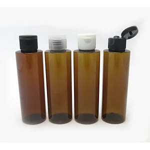 150ml Blue Amber travel bottle cosmetic sample plastic bottles PET vial Small hotel containers Flip lid bottle