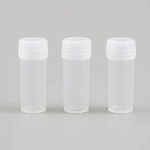 4g Plastic Test Tubes Vials Sample Container Powder Craft Screw Cap Bottles for Office School Chemistry Supplies